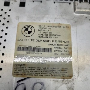 BMW 1 3 5 6 7 X5 X6 Z4 series SATELLITE DLP RADIO MODULE GEN2.5 SIRIUS 9142850 - Picture 1 of 4