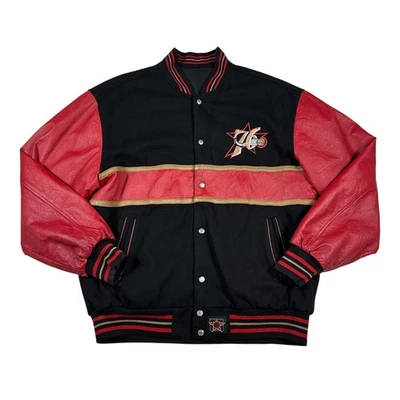 Vintage 76ers Jacket Jeff Hamilton Reversible - Image 1 of 4