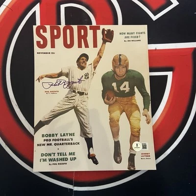 Phil Rizzuto Autographed New York Yankees Signed 8x10 Photo Beckett BAS COA  - Image 1 of 3