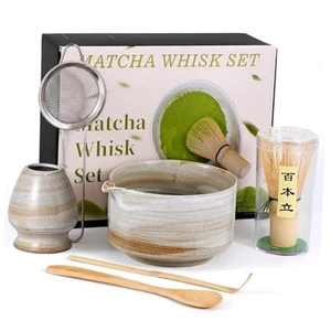 Matcha Whisk Set, Matcha Bowl with Spout, Matcha Bamboo Whisk, Matcha Whisk  - Picture 1 of 8