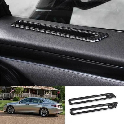 New For Lexus ES250 300h 350 2019-23 Carbon Look Door Upper Air Outlet Vent Trim Foto 1 de 4