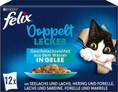 FELIX So gut wie es aussieht Doppelt Lecker Katzenfutter nass in Gelee, 72 x 85g - Bild 1 von 4