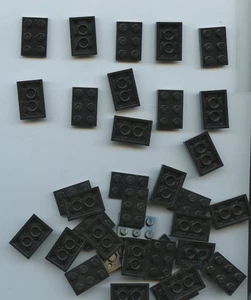 LEGO x 36 Placa Negra 2 x 3 Lote a granel 3021 - Imagen 1 de 1