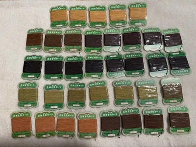 VTG  Ma Tsuhato Brand Bunka Yarn Thread Multi Color Rayon Lot 36 Japan New - Image 1 of 4
