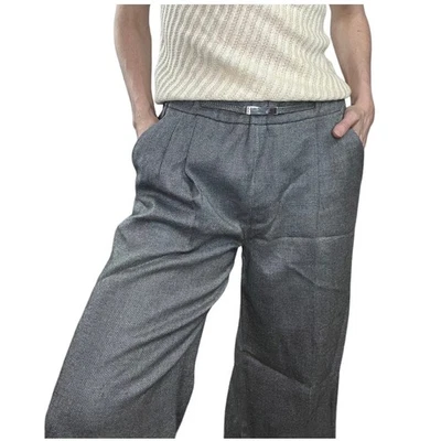 Max Mara wide leg wool pants size 10 tweed - Image 1 of 4