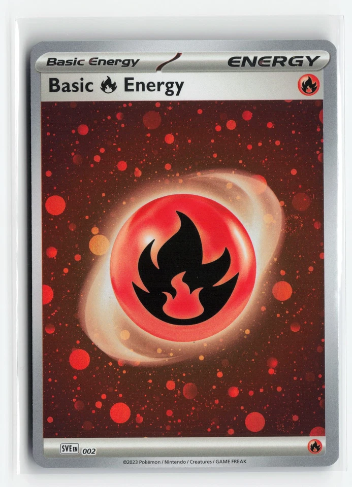 FIRE ENERGY SVE 002 HD COSMOS HOLO POKEMON TCG NM-LP - Image 1 of 4