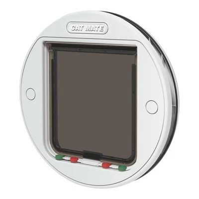 4-Way-Locking Large Glass Fitting Cat Flap (357) - Secure Lockable Door - Image 1 of 4