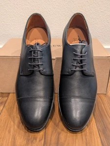 J.Crew Herren Leder Kappe Zehe Oxford Elegant Schuhe Schwarz Größe 11 BS113 Neu im Karton Leder - Bild 1 von 15