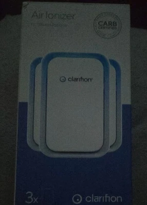 Clarifion Ionizador de Aire Sin Filtro Enchufable Generador de Iones Negativos Paquete de 3 Sellado Foto 1 de 2