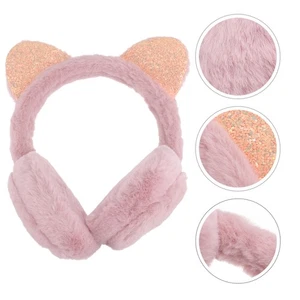 Cat Earmuff Girl Furry Muffs Covers for Cold Weather Warmers Women - Picture 1 of 12