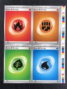 Juego de cartas coleccionables Pokémon - Escarlata y violeta - Pieza de hoja sin cortar - Energía de 4 cartas - con cargador superior - Imagen 1 de 4