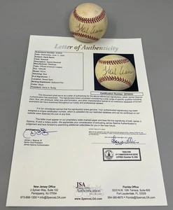 Hank Aaron Autograph Signed Official American League Baseball JSA Authentic - Picture 1 of 3