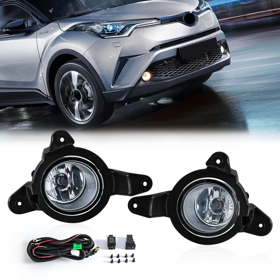 适用于丰田 C-HR CHR 2016 2017 2018 卤素雾灯 驾驶灯 带电线开关 — 第 1/4 张图片