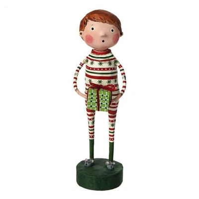 Lori Mitchell Joey's Jammies Boy Gift Winter Christmas Collection Figurine 12264