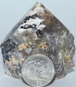 Feldspat, Turmalin & Rauchquarz Spitze / 2,32" (58mm) 7,20 oz (204gr) 3780 - Bild 1 von 15