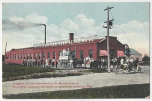 Lindsborg 1909, fabricante de automóviles Kansas, Horse Drawn Express Co. - postal antigua - Imagen 1 de 2