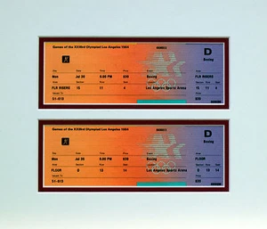 Olympic Boxing Tickets 1984 Original Olympics Los Angeles - Picture 1 of 1