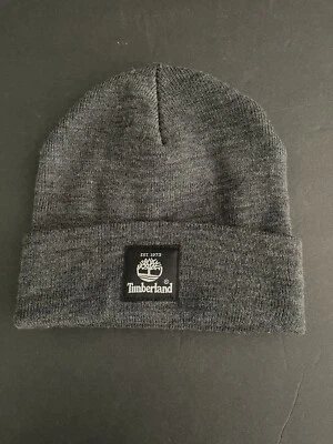 Timberland Sombrero Unisex Talla Única Gris Tejido Reloj Gorra Gorro Árbol Logo Parche Invierno Foto 1 de 4