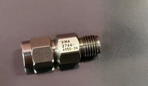 Amphenol XMA DC-26.5 GHz, 2746-6050-26 DC Block SMA Male-Female RF Adapter - Picture 1 of 3
