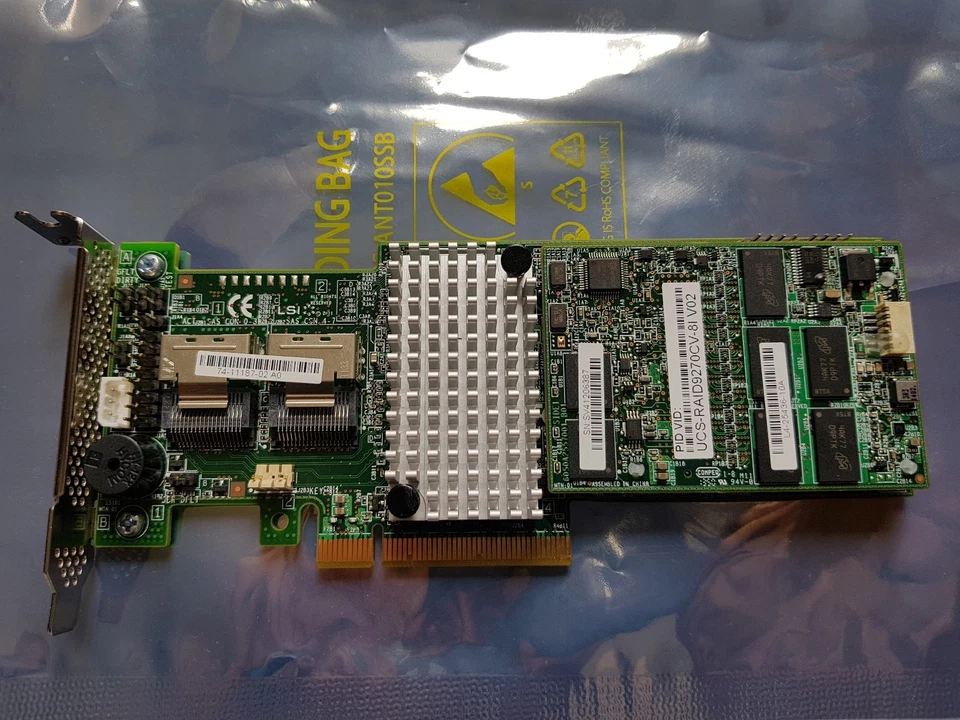 SAS-2 SATA-III 6Gb/s RAID PCI-e 3.0 x8 Cisco 74-11187-02 USC-RAID9270CV-8I V02 - Image 1 of 4