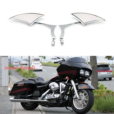 Espejos retrovisores estables de hoja personalizada para motocicleta Harley Davidson Road Glide Foto 1 de 4