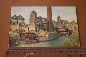 Mapa antiguo - Molino destrozado Rethel 1914-1918 - Imagen 1 de 2