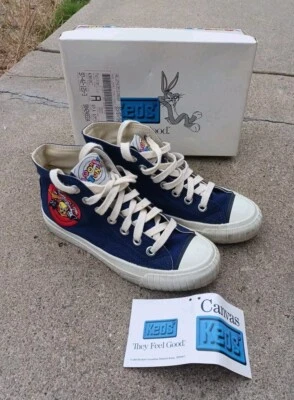 Zapatillas altas vintage para mujer 1994 KEDS Looney Tunes talla 5 M usadas como están  Foto 1 de 4