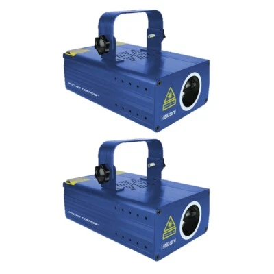 Pair of 2x Blizzard Pocket Cosmos DMX Fat Beam Laser (Green) - Image 1 of 3