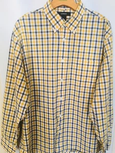 Express Men's Plaid Button Front Shirt Long Sleeves Cotton Sz XL - Picture 1 of 5