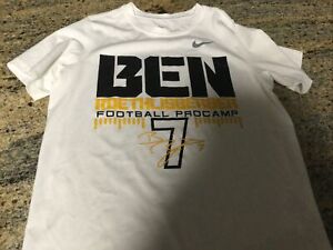 Boys Nike Dri-fit Ben Roethlisberger Steeler Football procamp 7 T-Shirt Size Med