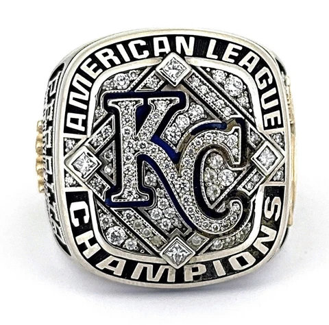 2014 MLB Kansas City KC ROYALS American League Champions 10K๐ Championship Ring Cover