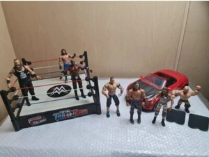 Anillo de lucha libre WWE, figuras y paquete de coche rojo Wrekkin - Imagen 1 de 22