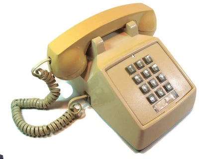 Teléfono Premier 1987 botón táctil beige North Supply Co.  Foto 1 de 4