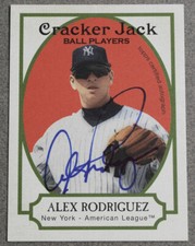 2005 Topps Cracker Jack Mini Autograph CJA-AR Alex Rodriguez 09/50