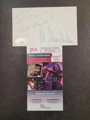 Bo Schembechler Signed 3x5 index card JSA Certified Auto! NCAA Personalized - Image 1 of 3