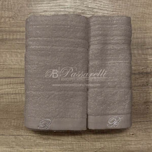 Asciugamani Spugna Samira Blumarine Set 1+1 40X60 60X110 COLORE NOCCIOLA 10 - Foto 1 di 2