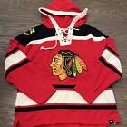 47 marques NHL Hockey Chicago Blackhawks pull à lacets logo homme grand L