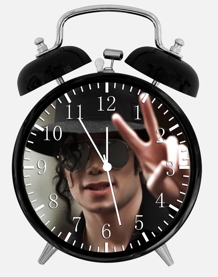 Reloj Despertador Escritorio Michael Jackson 3.75" Decoración Hogar u Oficina X55 Bonito Para Regalo Foto 1 de 1