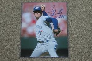 TOM HENKE AUTOGRAPHED BLUE JAYS 11X14 PHOTO 311 SAVES - Picture 1 of 2