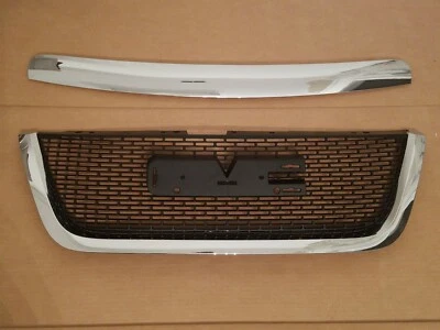 Juego de 2 piezas de rejilla de parachoques delantero ACADIA 2007-2012 y moldura de capó cromada NUEVO PAR Foto 1 de 4