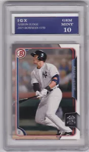 AARON JUDGE ROOKIE CARD 2015 Bowman Baseball RC $$ New York Yankees GEM MINT 10 - Picture 1 of 1