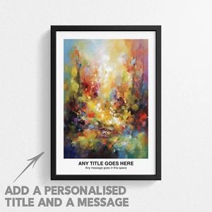 Personalised Abstract Impressionism Art Poster Print - Beautiful Wall Decor - Picture 1 of 13