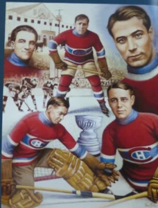 NHL HOCKEY PHOTO PRINT MONTREAL CANADIEN NEWSEY LALONDE GEORGE VEZINA - Bild 1 von 1