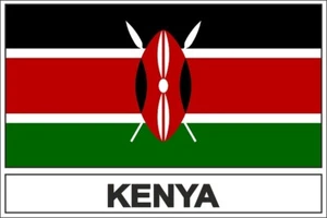 Adesivo bandiera vinile paese EAK kenya - Foto 1 di 1