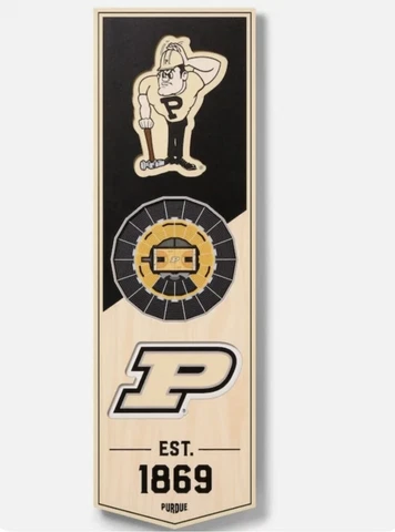 Purdue Boilermakers 6'' x 19'' 3D StadiumView Team Banner Cover