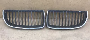 2005 - 2008 BMW 3-Series E90 E91 Radiator Kidney Grille Left And Right - Picture 1 of 12