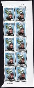 Scott #2998 Eddie Rickenbacker (Pilot) Plate Block Of 10 Stamps - MNH (Right) - Picture 1 of 1