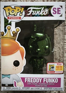 Funko Pop Freddy Funko Emerald Green Chrome SDCC 2018 1000PCS - Bild 1 von 6