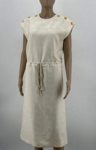 Nuovo abito Luxury Originale GUCCI lana seta donna 609559 taglia IT 44 DE 38.