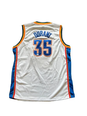 Kevin Durant Signed Oklahoma City Thunder (Home White) Jersey JSA - Image 1 of 4